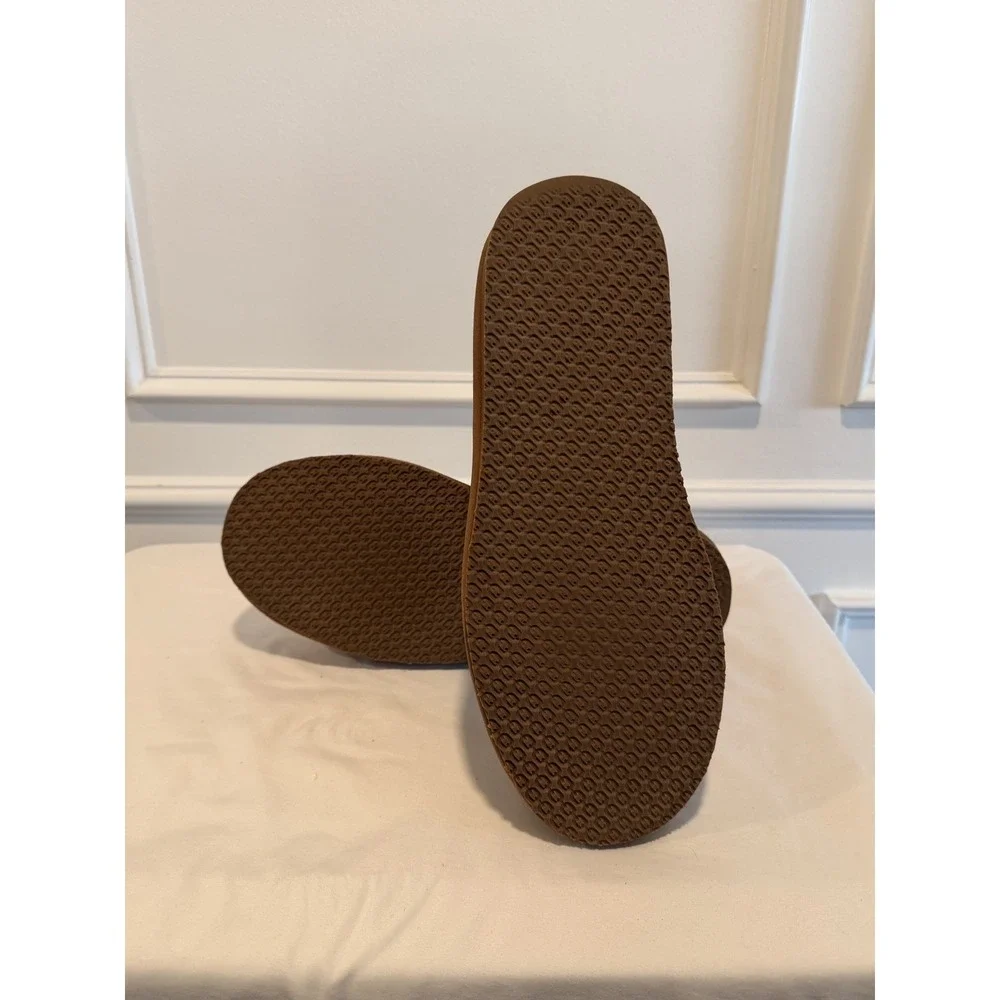 LL Bean Men's Wicked Good Boots Three Eye Shearling Suede Brown Sz 8 New $118
